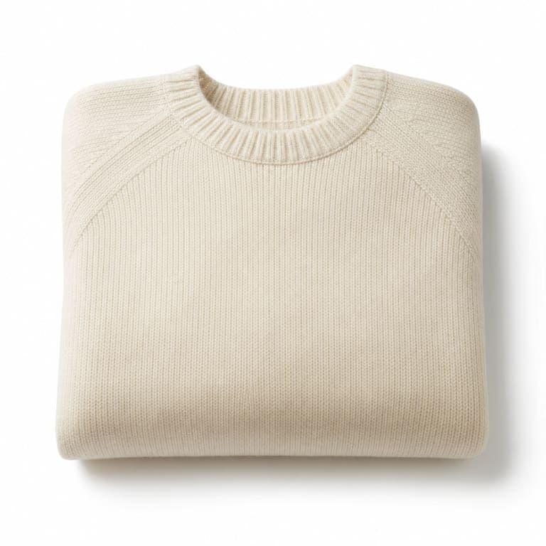 Clean sweater photo on white