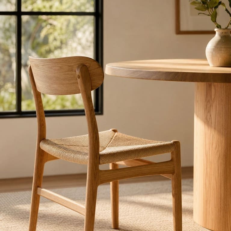 Furniture in a styled scene