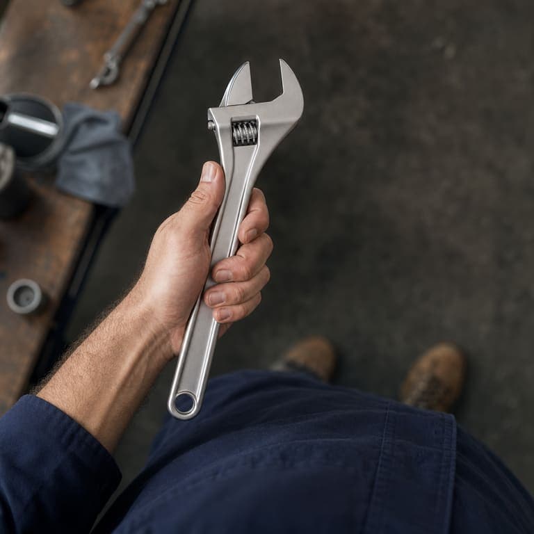 Tools held by a person