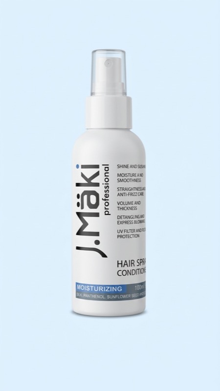 Hair spray — AI-generated white background product shot